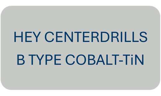 Hey Centerdrills B Type COBALT-TiN
