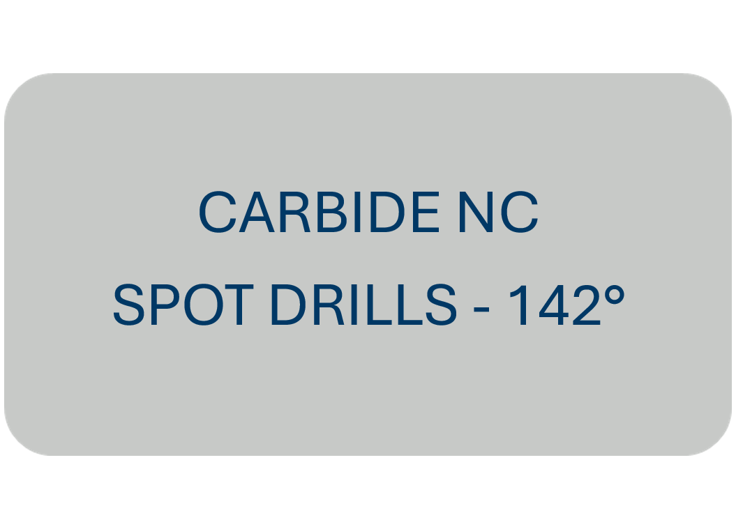 Carbide NC Spot Drills - 142°