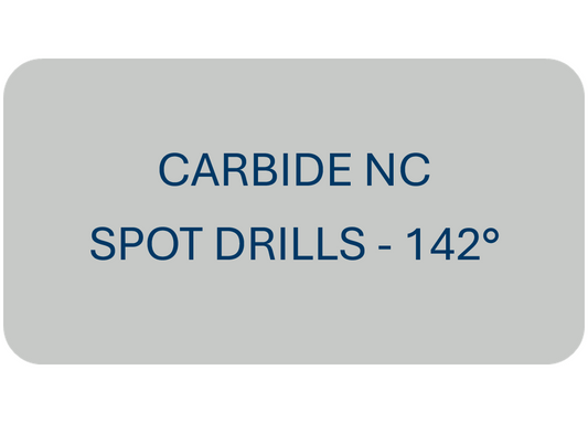 Carbide NC Spot Drills - 142°