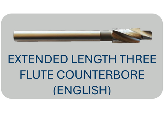 Extended Length Three Flute Counterbore (English)