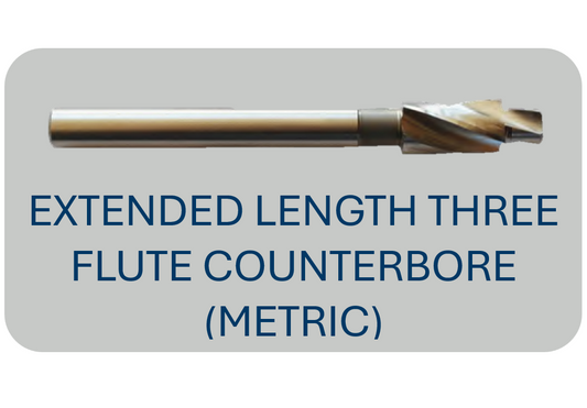 Extended Length Three Flute Counterbore (Metric)