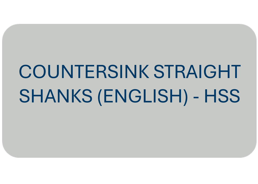 Countersink Straight Shanks (English) - HSS