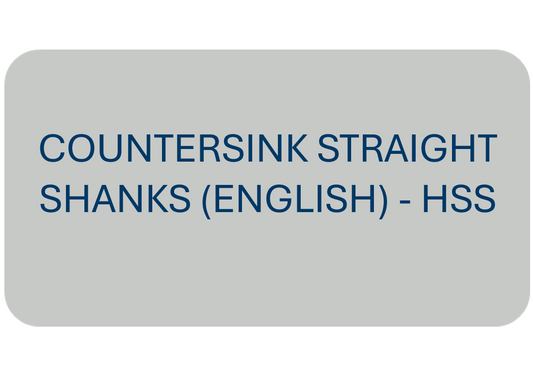 Countersink Straight Shanks (English) - HSS