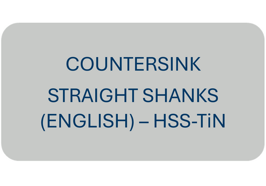 Countersink Straight Shanks (English) - HSS-TiN