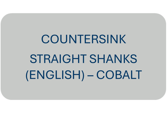 Countersink Straight Shanks (English) - COBALT