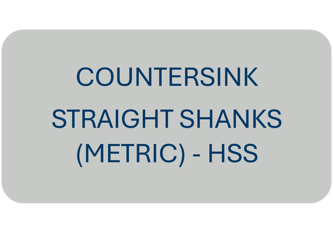 Countersink Straight Shanks (Metric) - HSS