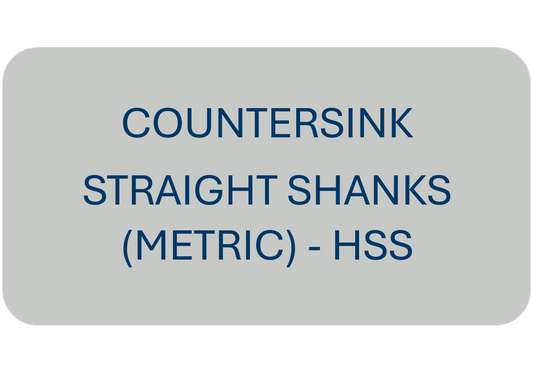 Countersink Straight Shanks (Metric) - HSS