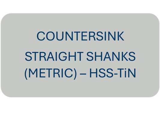 Countersink Straight Shanks (Metric) - HSS-TiN