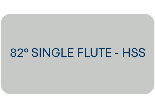82° Single Flute - HSS