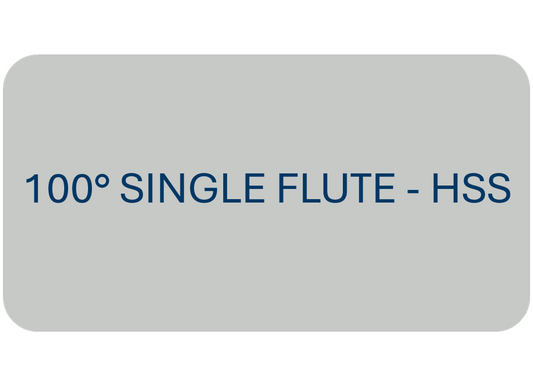 100° Single Flute - HSS