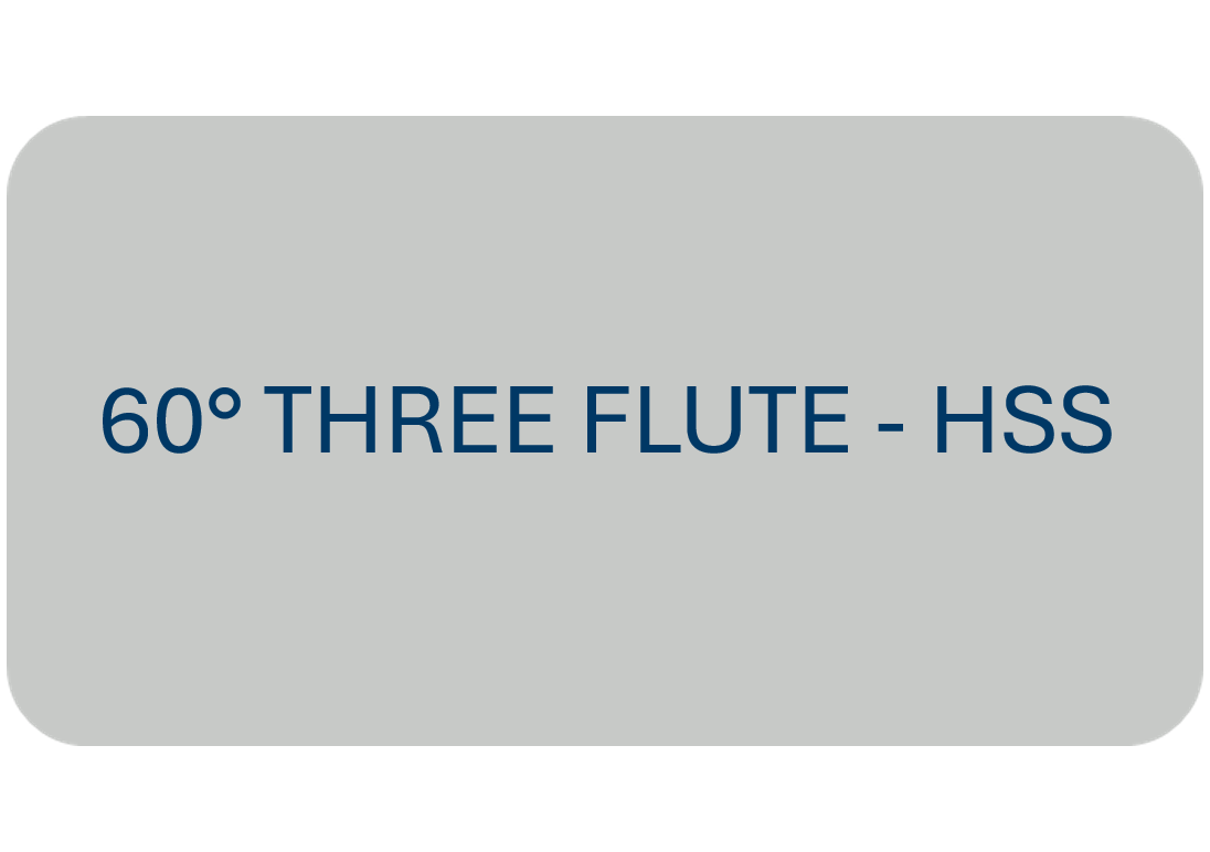 60° Three Flute - HSS