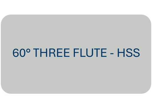 60° Three Flute - HSS