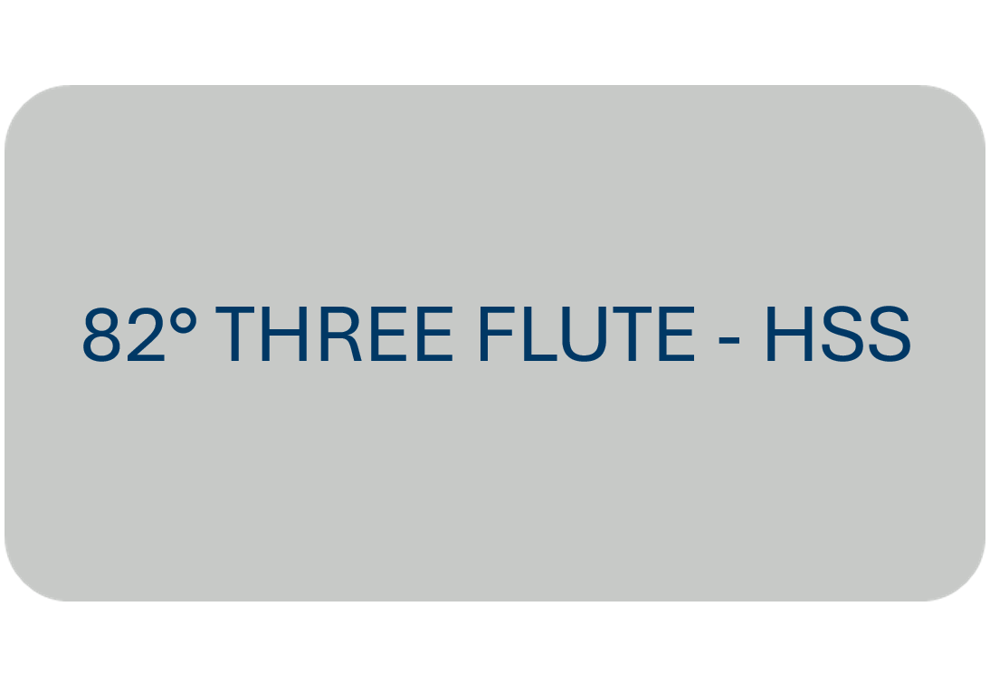 82° Three Flute - HSS
