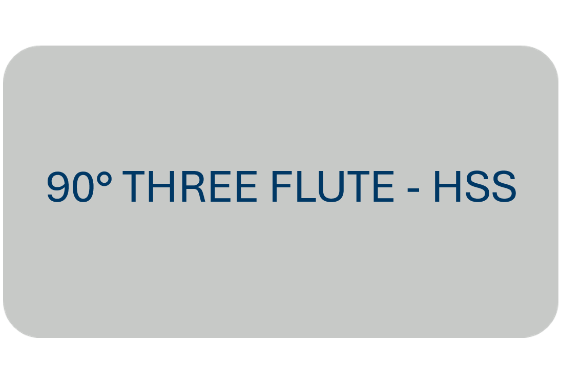 90° Three Flute - HSS