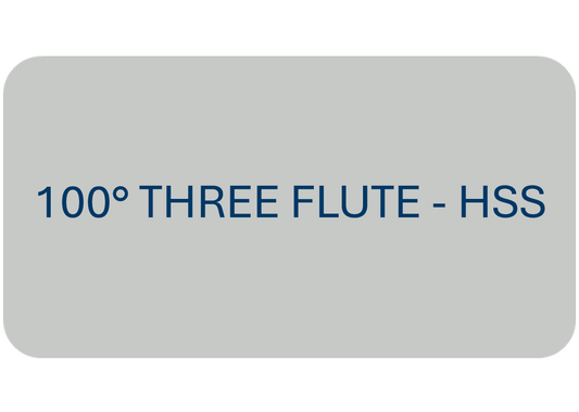 100° Three Flute - HSS