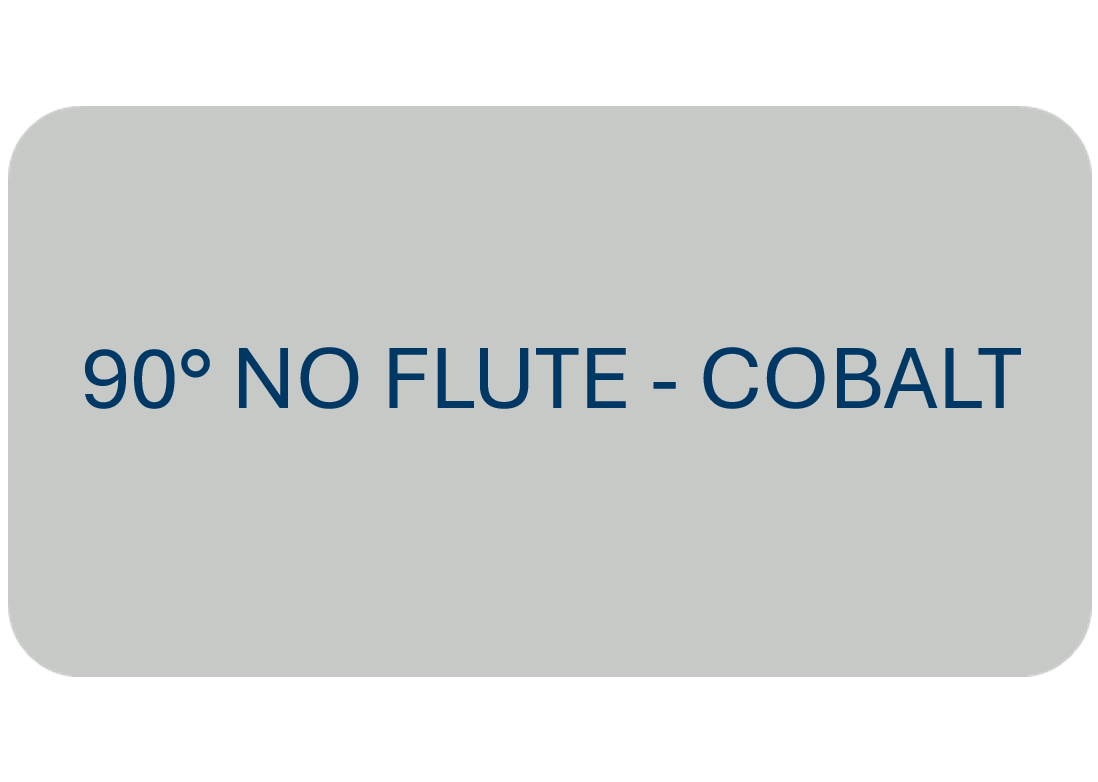 90° No Flute - COBALT