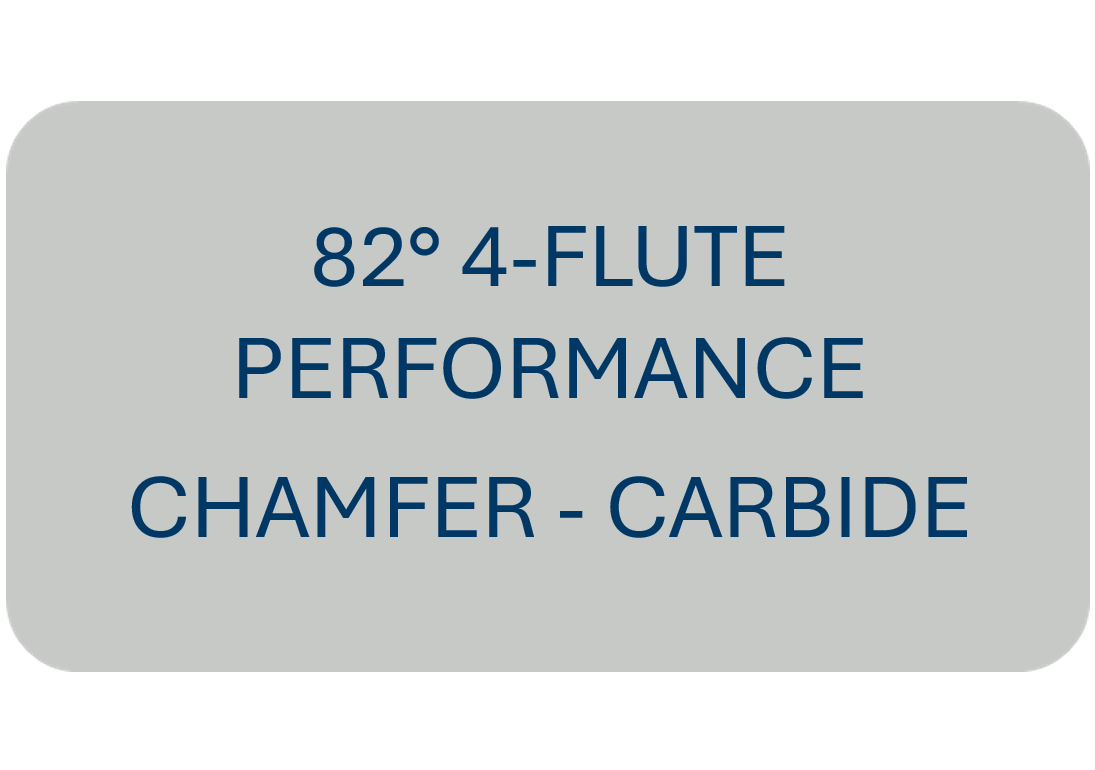 82° 4-Flute Performance Chamfer - Carbide